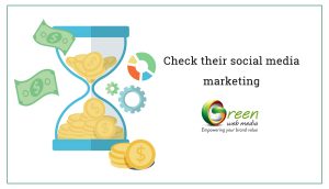 Check their social media marketing